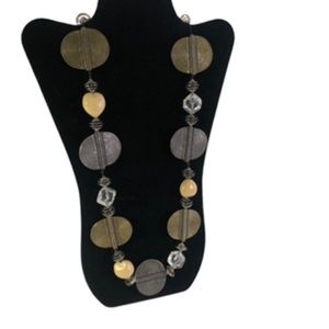 Chico's Large Bead Long Necklace Size 32"